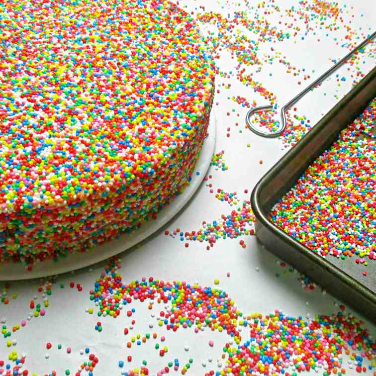 Fairy Bread Sponge Cake 