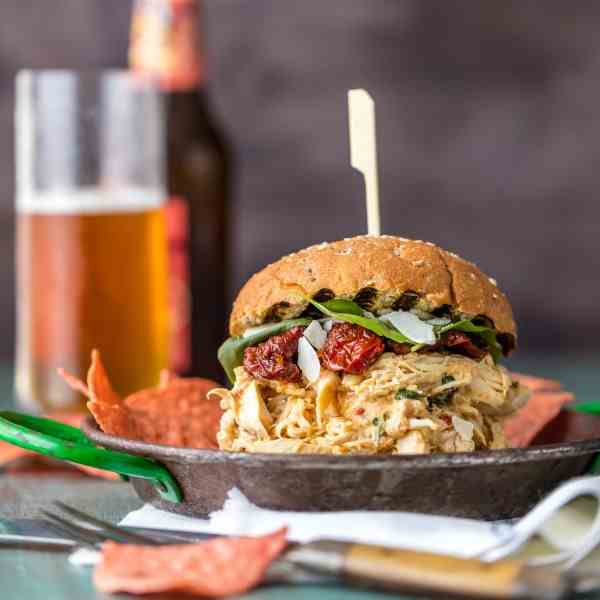 Chicken Alfredo Sandwiches