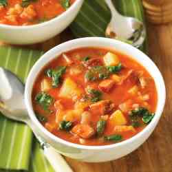 Kale and Chorizo Soup 