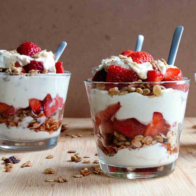 Paleo Strawberry Parfait