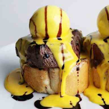 Steak and Eggs Benedict