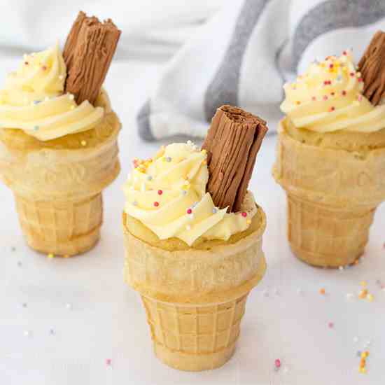 Vanilla Cupcake Cones