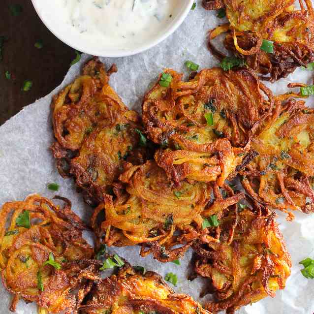 Crispy Onion Bhajis