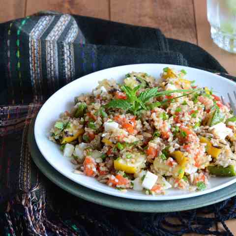 Grilled Veggie & Bulgur Wheat Salad