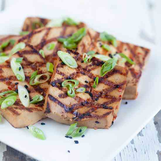 Marinated tofu