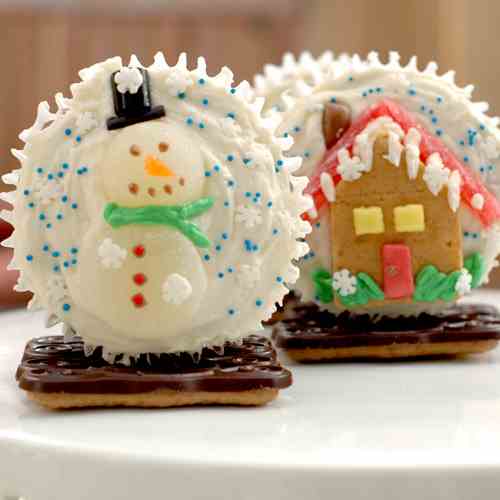 Snow Globe Cupcakes