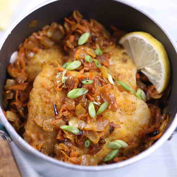 Simmered Breaded Swai Fish Fillets