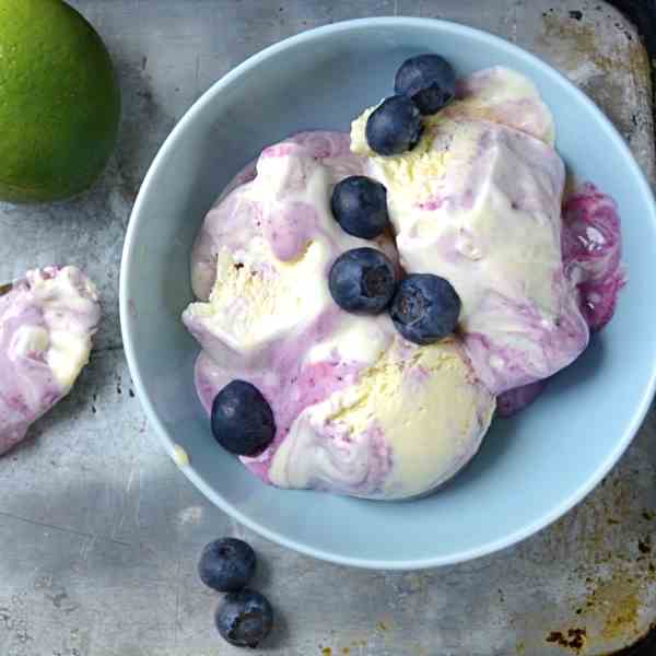 blueberry swirl key lime ice cream