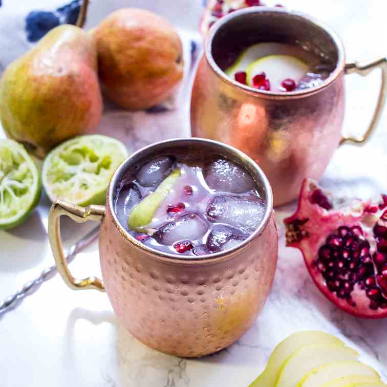 Pear Pomegranate Mule