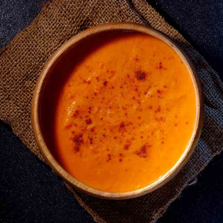 Smoked Tomato and Apple Gazpacho