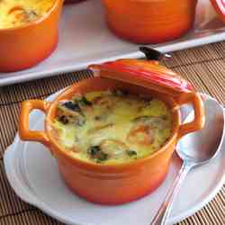 Cod Gratin with Mushrooms