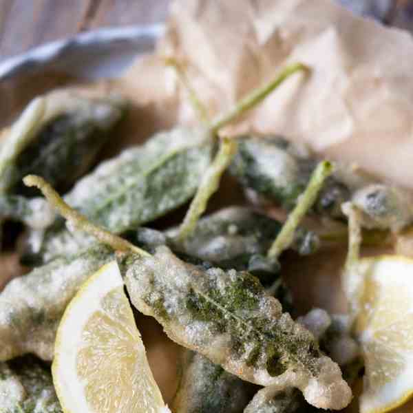 Fried Sage Leaves with Anchovies