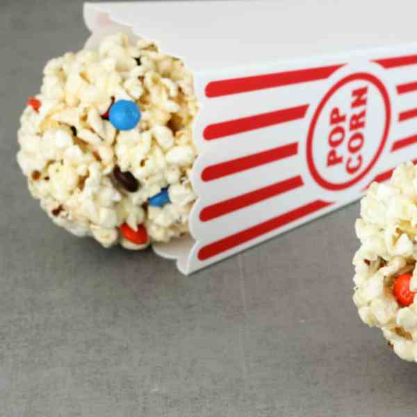M&M Popcorn Balls