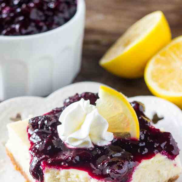 lemon blueberry cheesecake