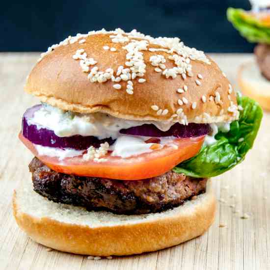 Homemade Lamb Burgers