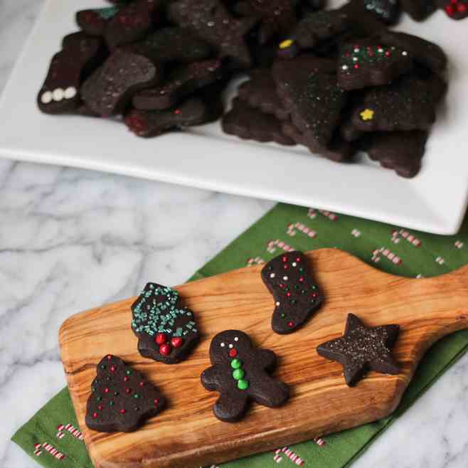 Chocolate Shortbread Cookies