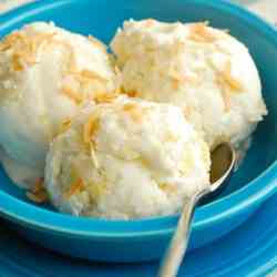 Pineapple Coconut Ice Cream