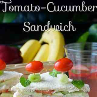 Tomato Cucumber Veggie Sandwich