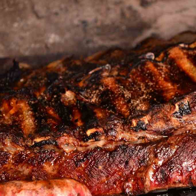 Succulent slow cooked spare ribs