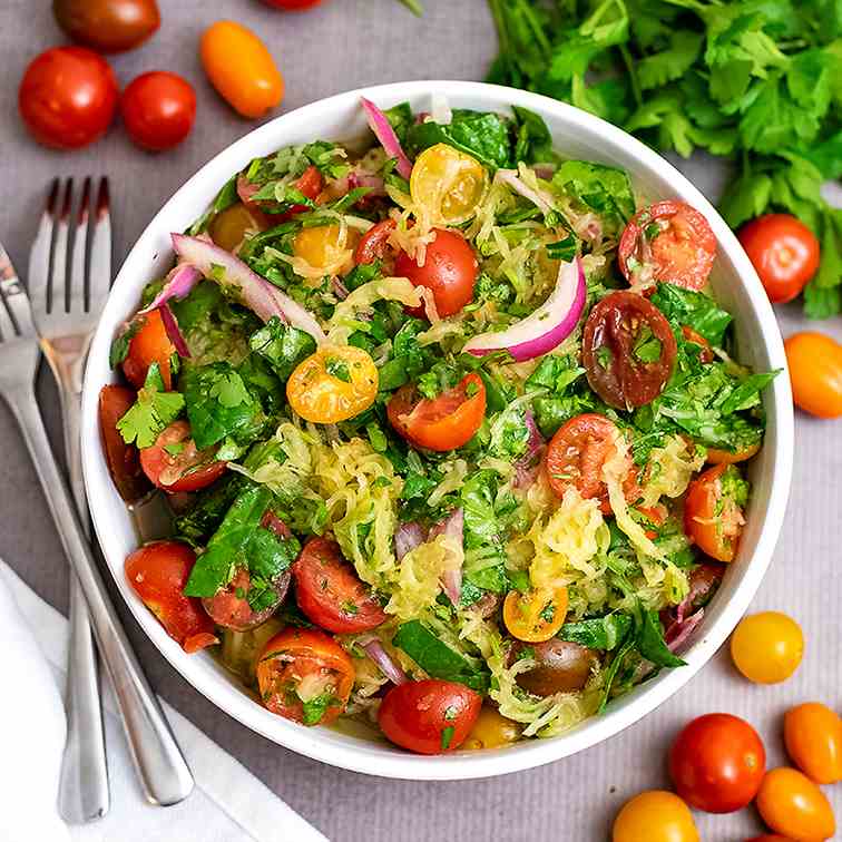 Greek Spaghetti Squash Salad