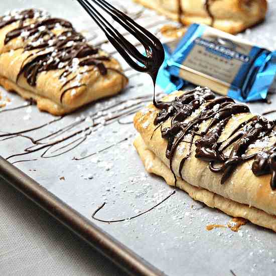 Dark Chocolate & Salted Caramel Pastry