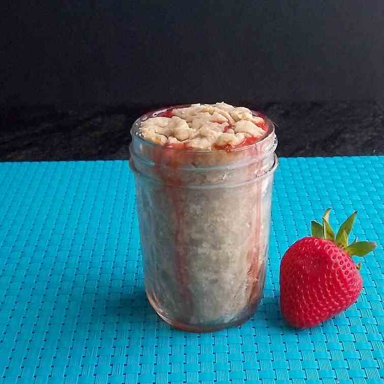 Strawberry Rhubarb Pie in a Jar