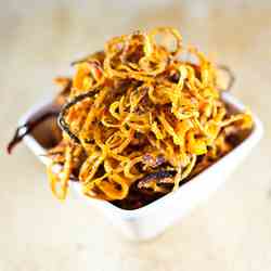 Crispy Baked Sweet Potato Noodles