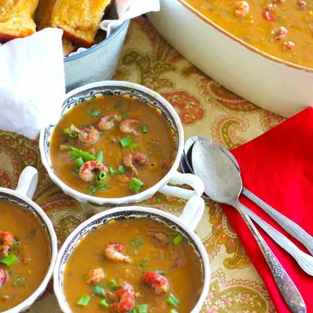 Curried Pumpkin & Crawfish Bisque