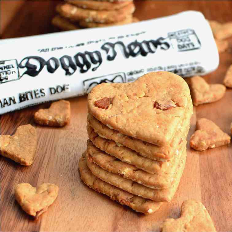 Peanut Butter Bacon Dog Treats