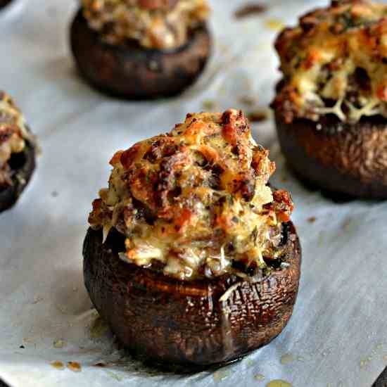 Sausage Stuffed Mushrooms