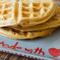 whole wheat lemon waffles.