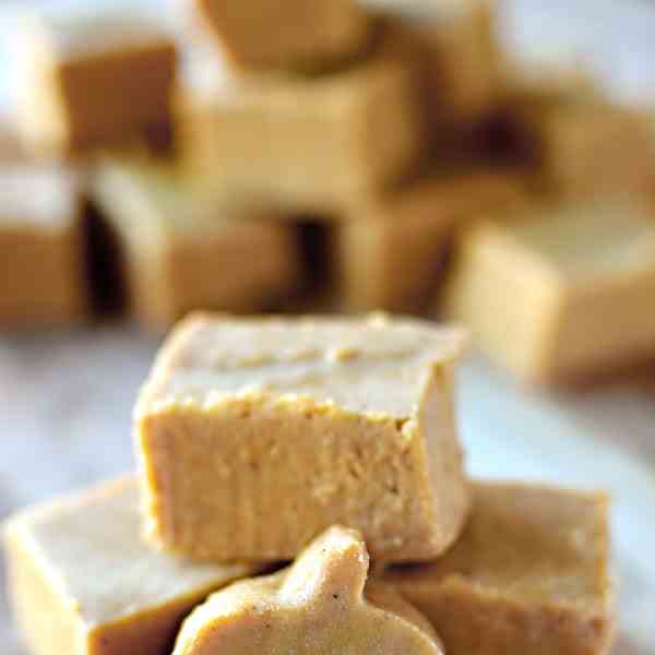 Peanut Butter Pumpkin Fudge