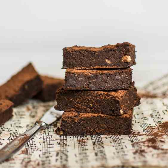 Adzuki beans chocolate brownies