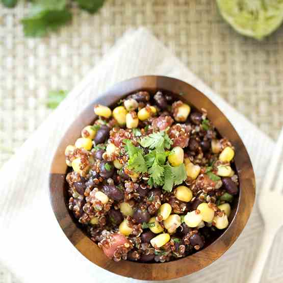 Tomato and Black Bean Quinoa Salad