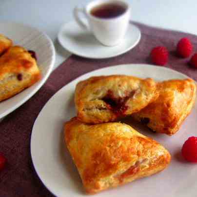 Chocolate Raspberry Turnovers