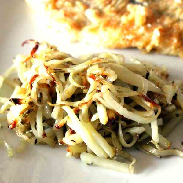 Shoestring Potatoes from the oven