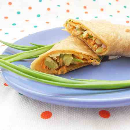 Whole Wheat Salad Wrap Recipe..