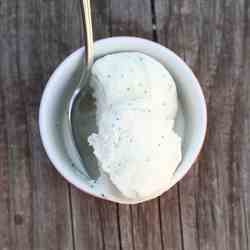 Almond Poppy Seed Ice Cream