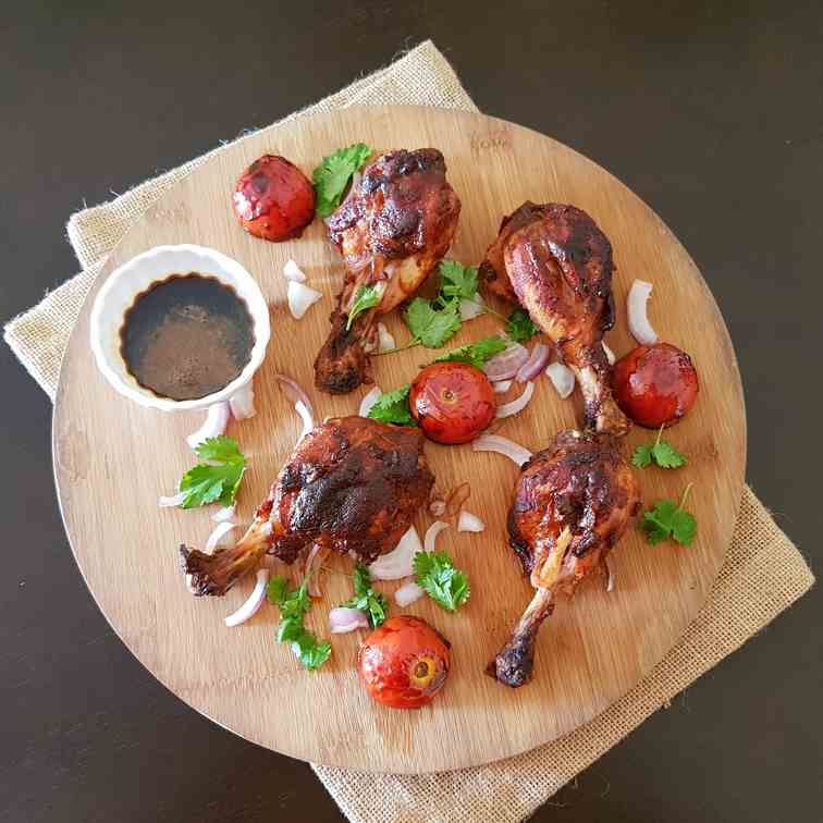 Grilled Coffee Marinated Chicken