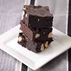 Dark Chocolate Hazelnut Brownies