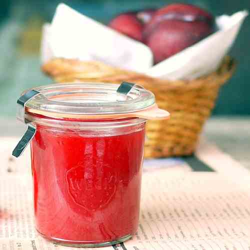 Ruby Red Spiced up Plum Jam