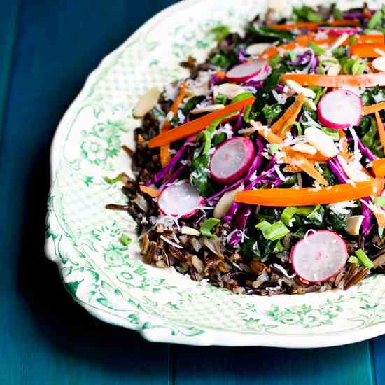 Hearty Kale and Wild Rice Salad 