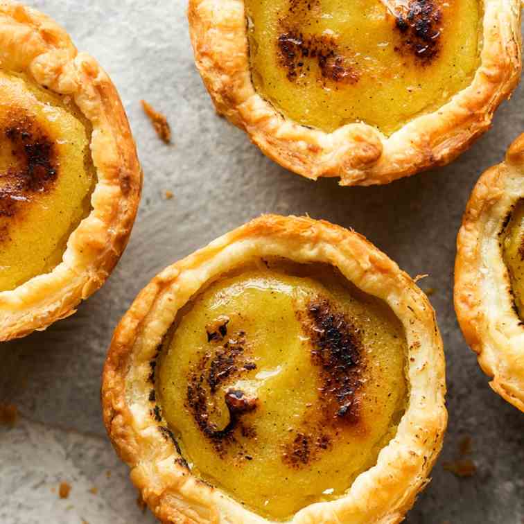 Vegan Portuguese custard tarts