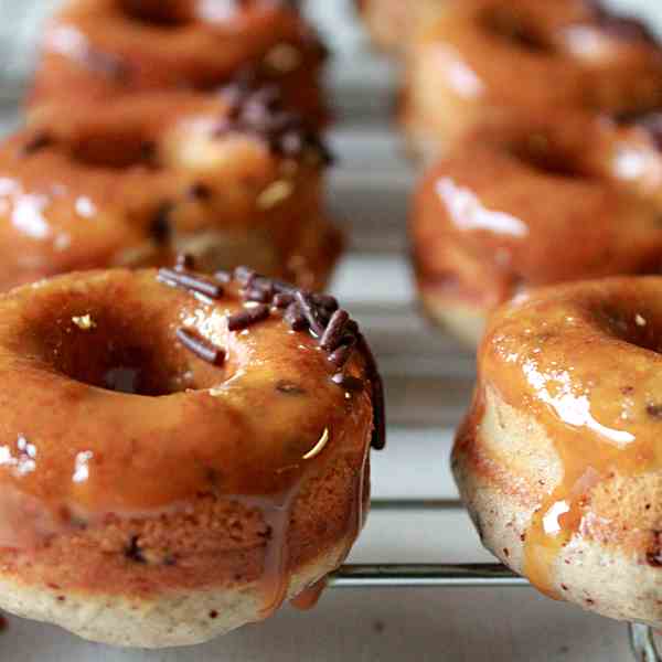 Banana chocolate chip donuts