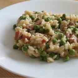 Ham and Pea Risotto