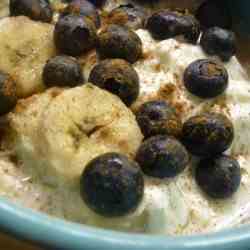 Yogurt, Bananas & Blueberries