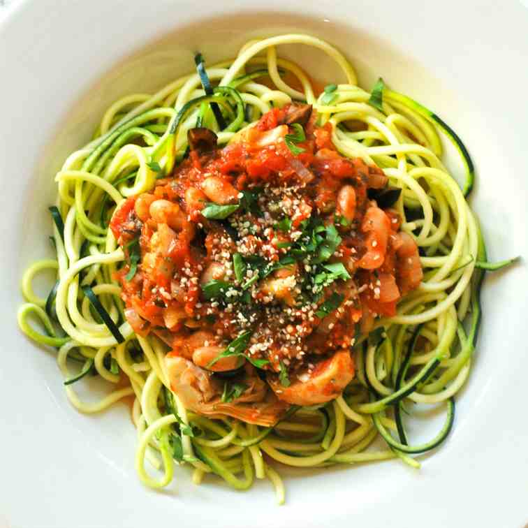 Vegan Puttanesca Zoodles