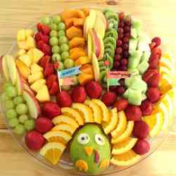 Cute Turkey Fruit Platter