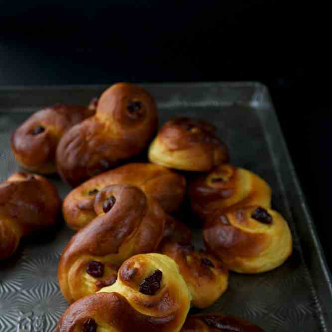 Lussekatter St Lucia Buns