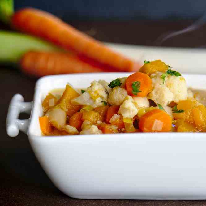 Miso soup with vegetables